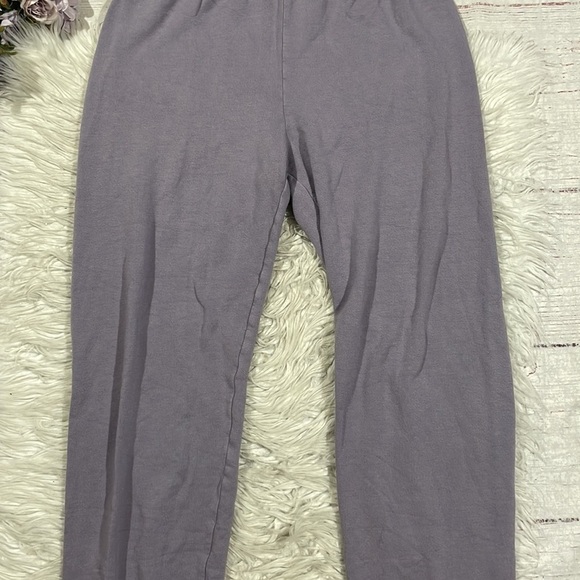 Monrow High-Waist Vintage Lounge Sweatpant Misty Lilac - Picture 6 of 9